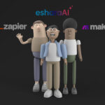 Business man seeing how eshara ai wins vs zapier