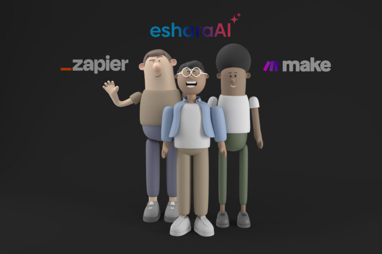 Business man seeing how eshara ai wins vs zapier
